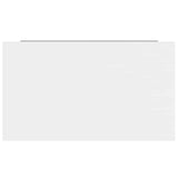 Floating Wall Shelves 4 pcs High Gloss White 40x23.5x3.8 cm MDF