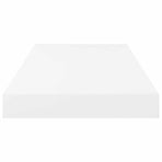 Floating Wall Shelf High Gloss White 50x23.5x3.8 cm MDF