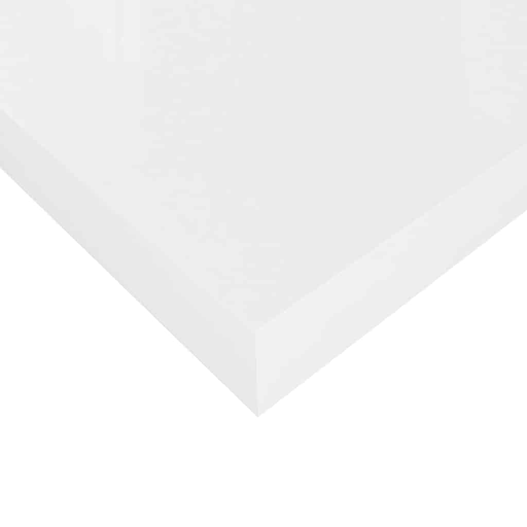 Floating Wall Shelf High Gloss White 50x23x3.8 cm MDF