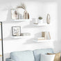 Floating Wall Shelf High Gloss White 50x23.5x3.8 cm MDF