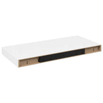 Floating Wall Shelf High Gloss White 50x23.5x3.8 cm MDF