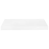 Floating Wall Shelves 4 pcs High Gloss White 50x23.5x3.8 cm MDF - 45-Degree Angle