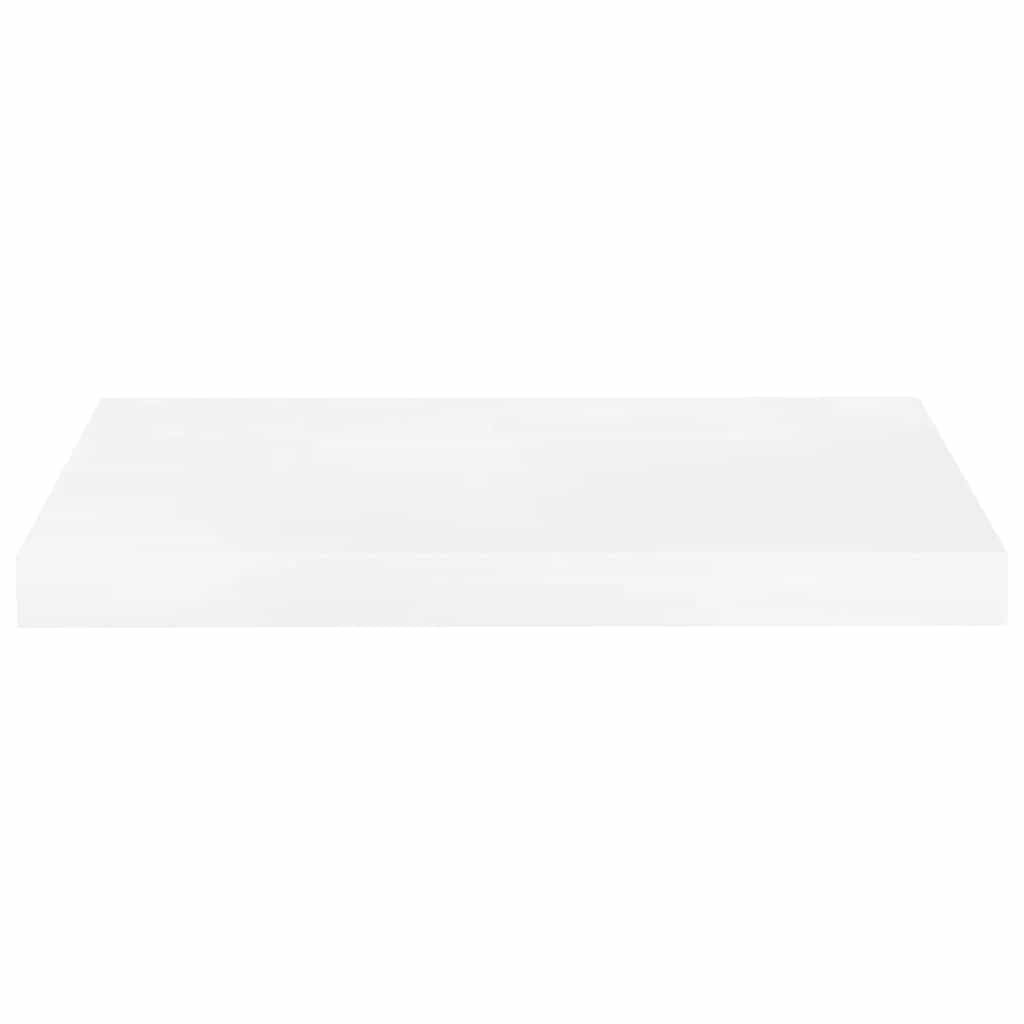 Floating Wall Shelves 4 pcs High Gloss White 50x23.5x3.8 cm MDF