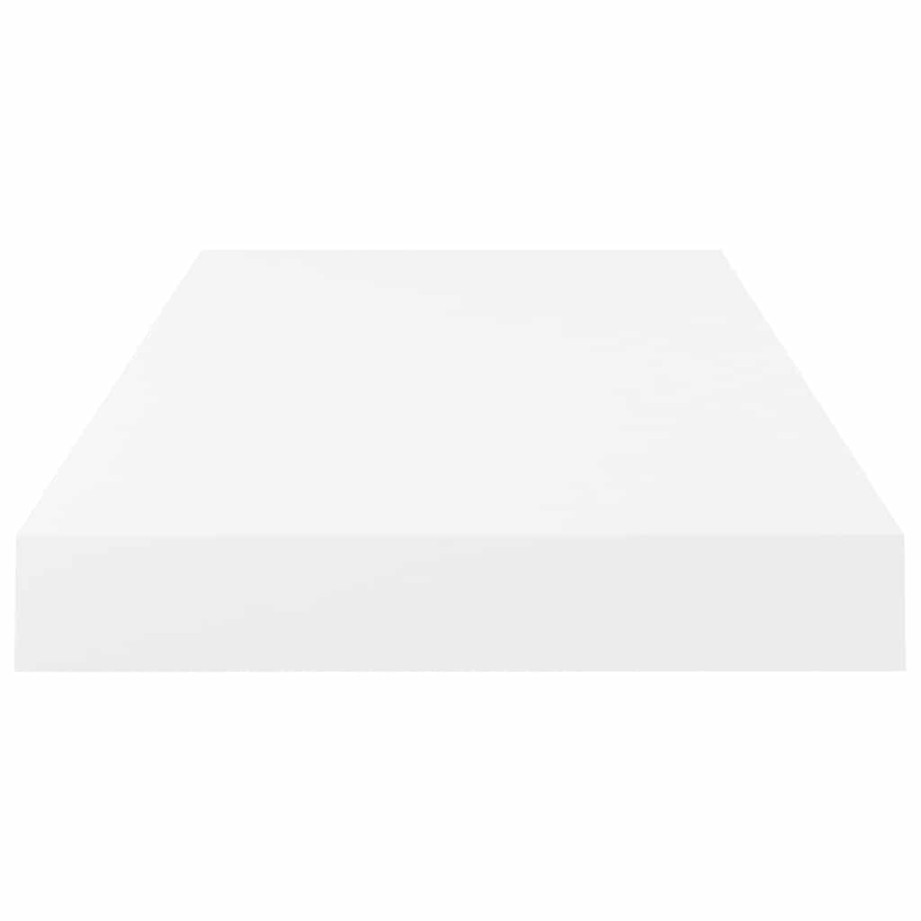 Floating Wall Shelves 4 pcs High Gloss White 50x23.5x3.8 cm MDF