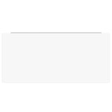 Floating Wall Shelves 4 pcs High Gloss White 50x23.5x3.8 cm MDF - Extra Image