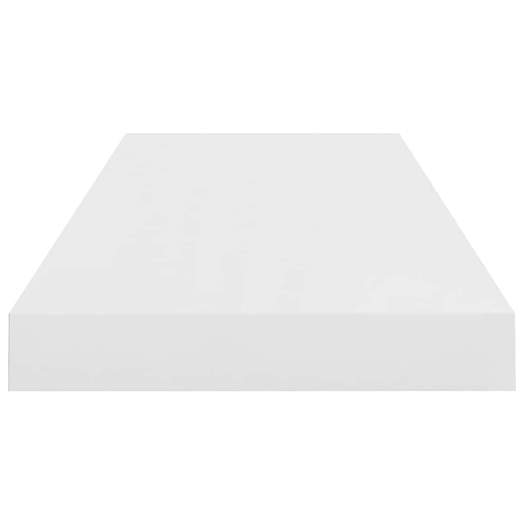 Floating Wall Shelf High Gloss White 60x23.5x3.8 cm MDF