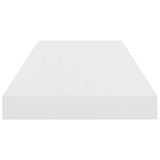 Floating Wall Shelf High Gloss White 60x23.5x3.8 cm MDF