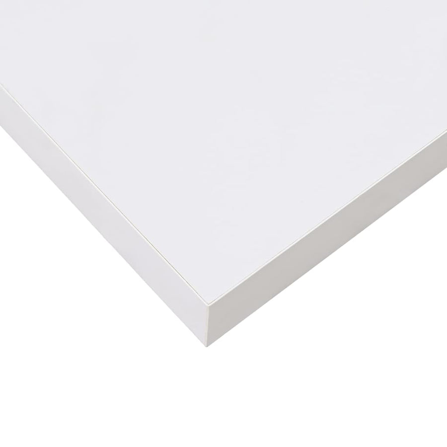 Floating Wall Shelves 2 pcs High Gloss White 60x23.5x3.8 cm MDF