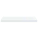 Floating Wall Shelves 2 pcs High Gloss White 60x23.5x3.8 cm MDF