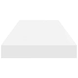 Floating Wall Shelves 2 pcs High Gloss White 60x23.5x3.8 cm MDF