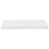 Floating Wall Shelves 4 pcs High Gloss White 60x23.5x3.8 cm MDF - 45-Degree Angle