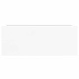 Floating Wall Shelves 4 pcs High Gloss White 60x23.5x3.8 cm MDF - Extra Image
