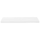 Floating Wall Shelf High Gloss White 80x23.5x3.8 cm MDF - Top-Down View