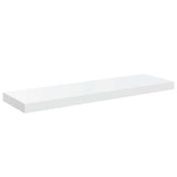 Floating Wall Shelves 2 pcs High Gloss White 80x23.5x3.8 cm MDF
