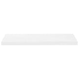 Floating Wall Shelves 4 pcs High Gloss White 80x23.5x3.8 cm MDF - Rear View