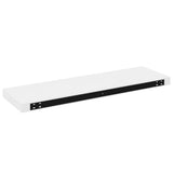 Floating Wall Shelves 4 pcs High Gloss White 80x23.5x3.8 cm MDF - Extra Image