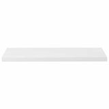 Floating Wall Shelves 2 pcs High Gloss White 90x23.5x3.8 cm MDF - Rear View
