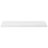 Floating Wall Shelves 4 pcs High Gloss White 90x23.5x3.8 cm MDF - 45-Degree Angle