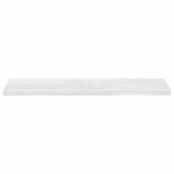 Floating Wall Shelves 2 pcs High Gloss White 120x23.5x3.8 cm MDF - Rear View