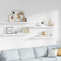 Floating Wall Shelves 4 pcs High Gloss White 120x23.5x3.8cm MDF