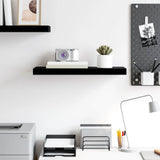 Floating Wall Shelf High Gloss Black 60x23.5x3.8 cm MDF