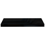 Floating Wall Shelves 4 pcs High Gloss Black 60x23.5x3.8 cm MDF