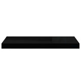 Floating Wall Shelves 4 pcs High Gloss Black 60x23.5x3.8 cm MDF