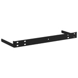 Floating Wall Shelves 4 pcs High Gloss Black 80x23.5x3.8 cm MDF