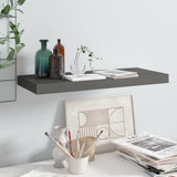 Floating Wall Shelf High Gloss Grey 60x23.5x3.8 cm MDF