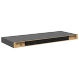 Floating Wall Shelves 2 pcs High Gloss Grey 60x23.5x3.8 cm MDF - Extra Image