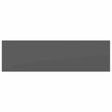 Floating Wall Shelves 4 pcs High Gloss Grey 80x23.5x3.8 cm MDF - Extra Image