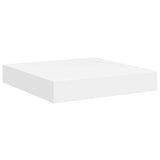 Floating Wall Shelf White 23x23.5x3.8 cm MDF