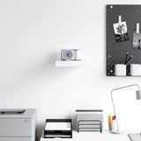 Floating Wall Shelf White 23x23.5x3.8 cm MDF