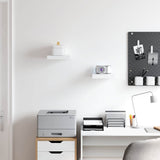 Floating Wall Shelves 2 pcs White 23x23.5x3.8 cm MDF