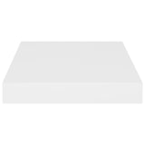 Floating Wall Shelves 2 pcs White 23x23.5x3.8 cm MDF - 45-Degree Angle