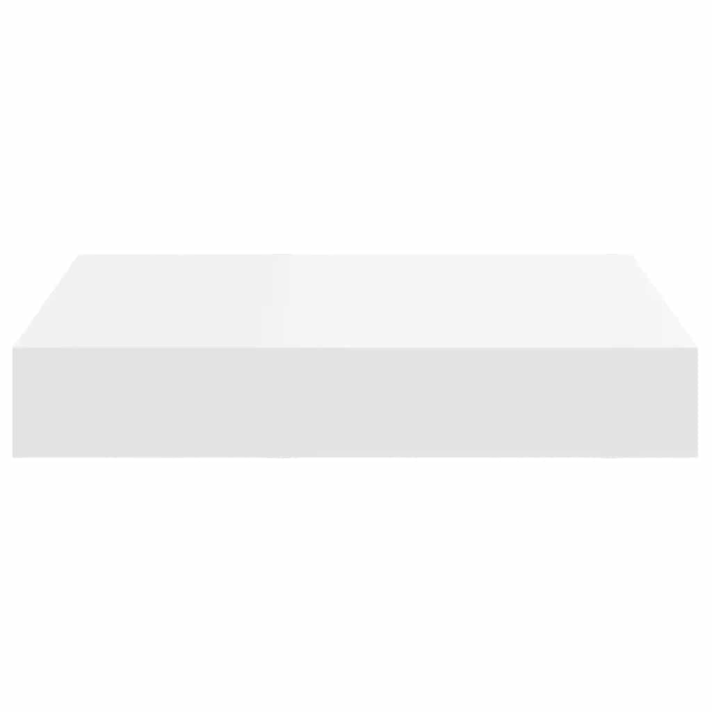 Floating Wall Shelves 2 pcs White 23x23.5x3.8 cm MDF