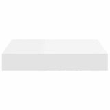 Floating Wall Shelves 2 pcs White 23x23.5x3.8 cm MDF