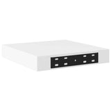 Floating Wall Shelves 2 pcs White 23x23.5x3.8 cm MDF - Extra Image