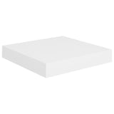 Floating Wall Shelves 4 pcs White 23x23.5x3.8 cm MDF - Top-Down View