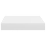 Floating Wall Shelves 4 pcs White 23x23.5x3.8 cm MDF - 45-Degree Angle