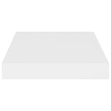 Floating Wall Shelves 4 pcs White 23x23.5x3.8 cm MDF - Rear View