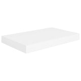 Floating Wall Shelf White 40x23x3.8 cm MDF - Front View