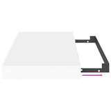 Floating Wall Shelf White 40x23.5x3.8 cm MDF - Extra Image