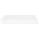 Floating Wall Shelves 2 pcs White 40x23x3.8 cm MDF - 45-Degree Angle