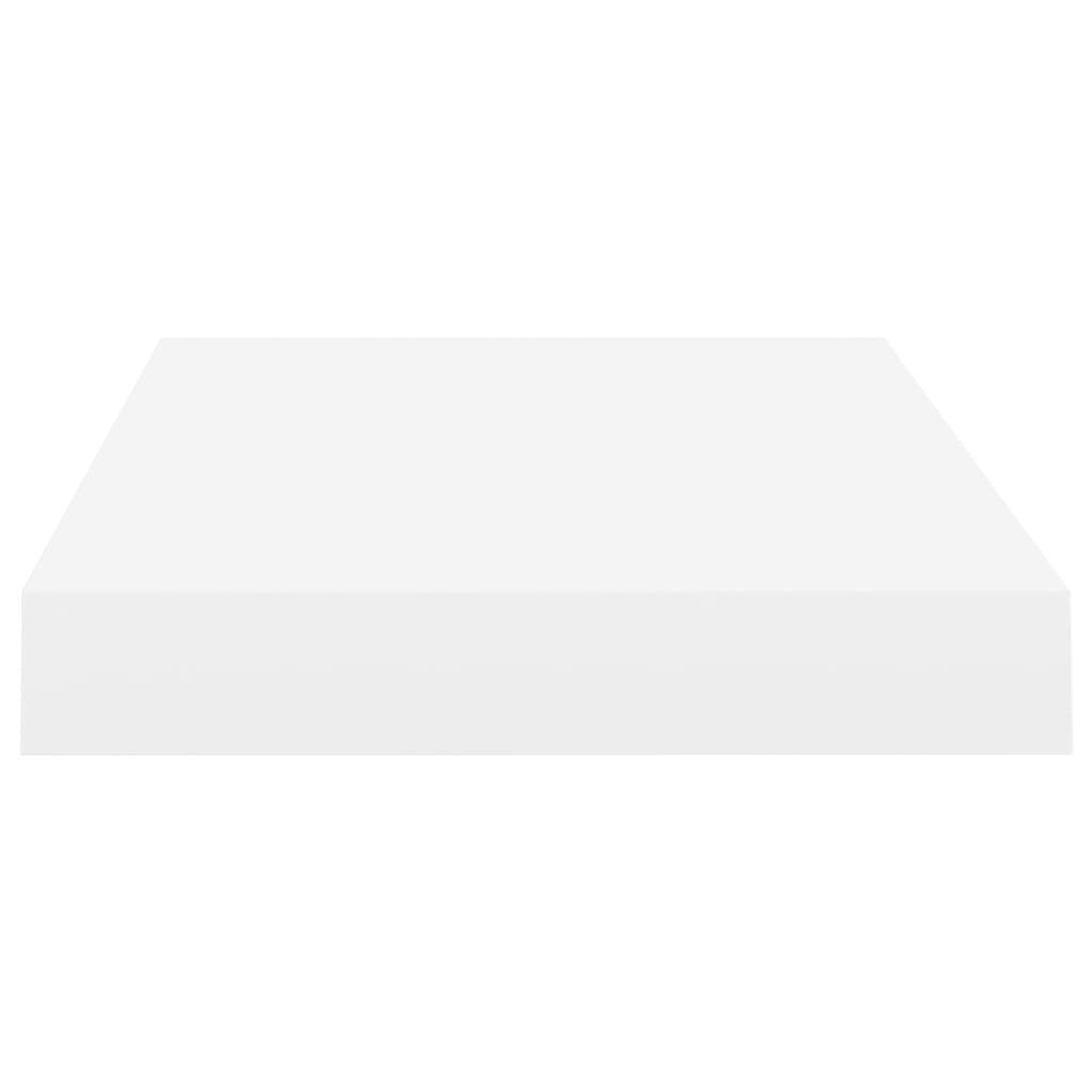 Floating Wall Shelves 2 pcs White 40x23.5x3.8 cm MDF