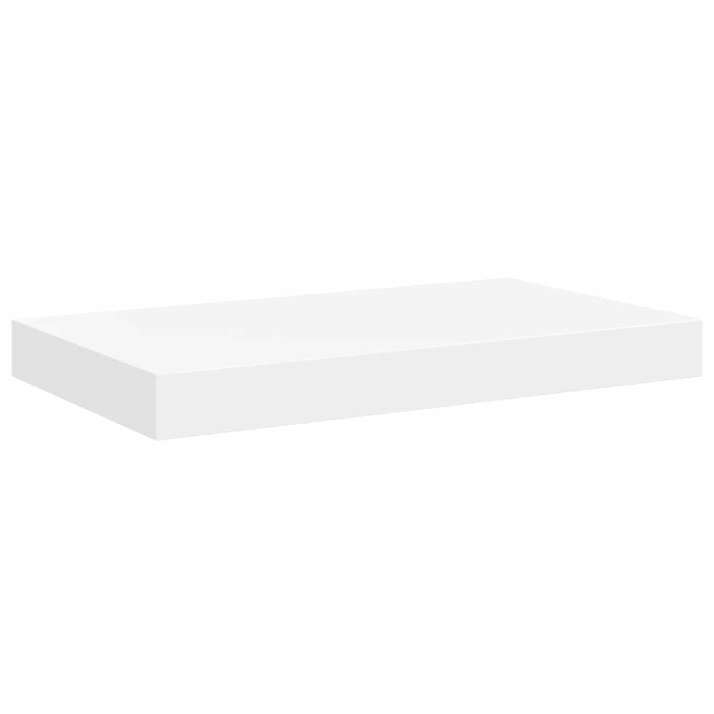 Floating Wall Shelves 4 pcs White 40x23.5x3.8 cm MDF