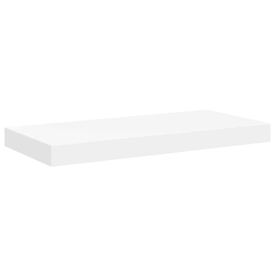 Floating Wall Shelf White 50x23.5x3.8 cm MDF