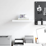 Floating Wall Shelf White 50x23.5x3.8 cm MDF