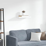 Floating Wall Shelf White 50x23.5x3.8 cm MDF