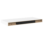 Floating Wall Shelf White 50x23.5x3.8 cm MDF